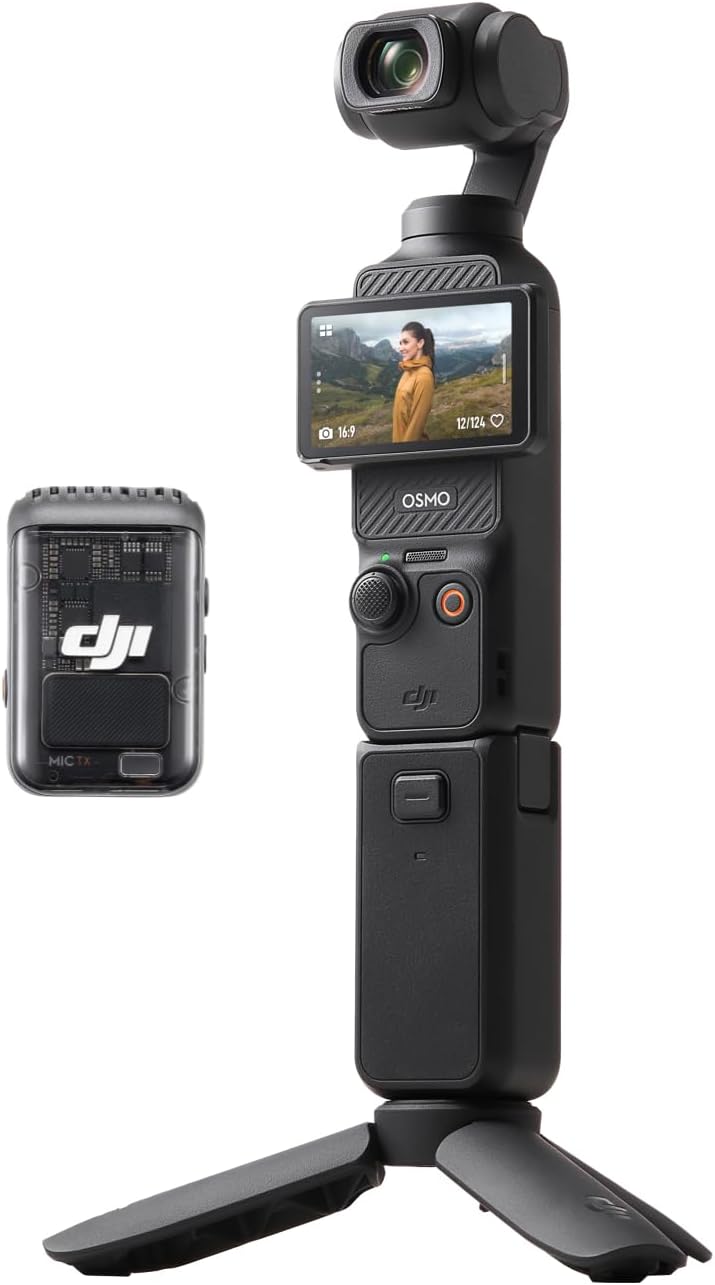 DJI Osmo Pocket 3 – Cámara compacta profesional para creación de contenido y vlogging
                        