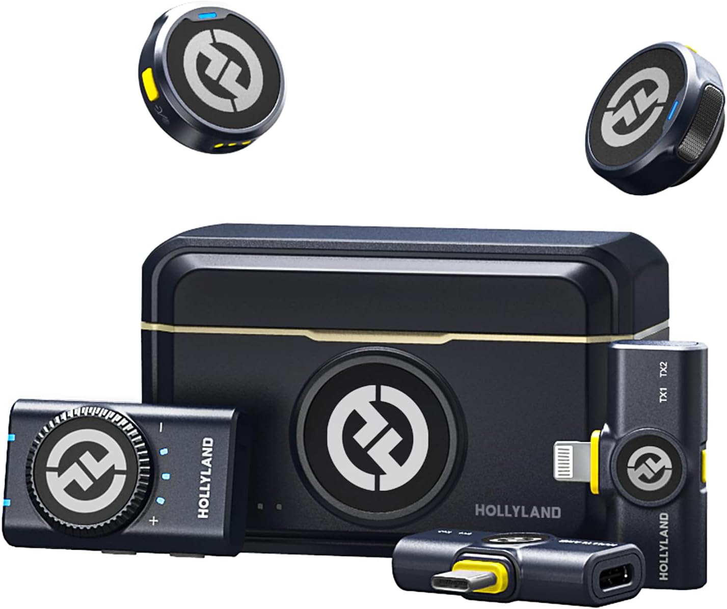 Hollyland Lark M2 Combo – Micrófono inalámbrico ultracompacto para creación de contenido